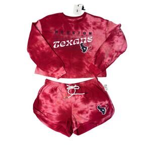 WEAR by Erin Andrews Houston Texans Tie Dye Lounge Set XS NWT